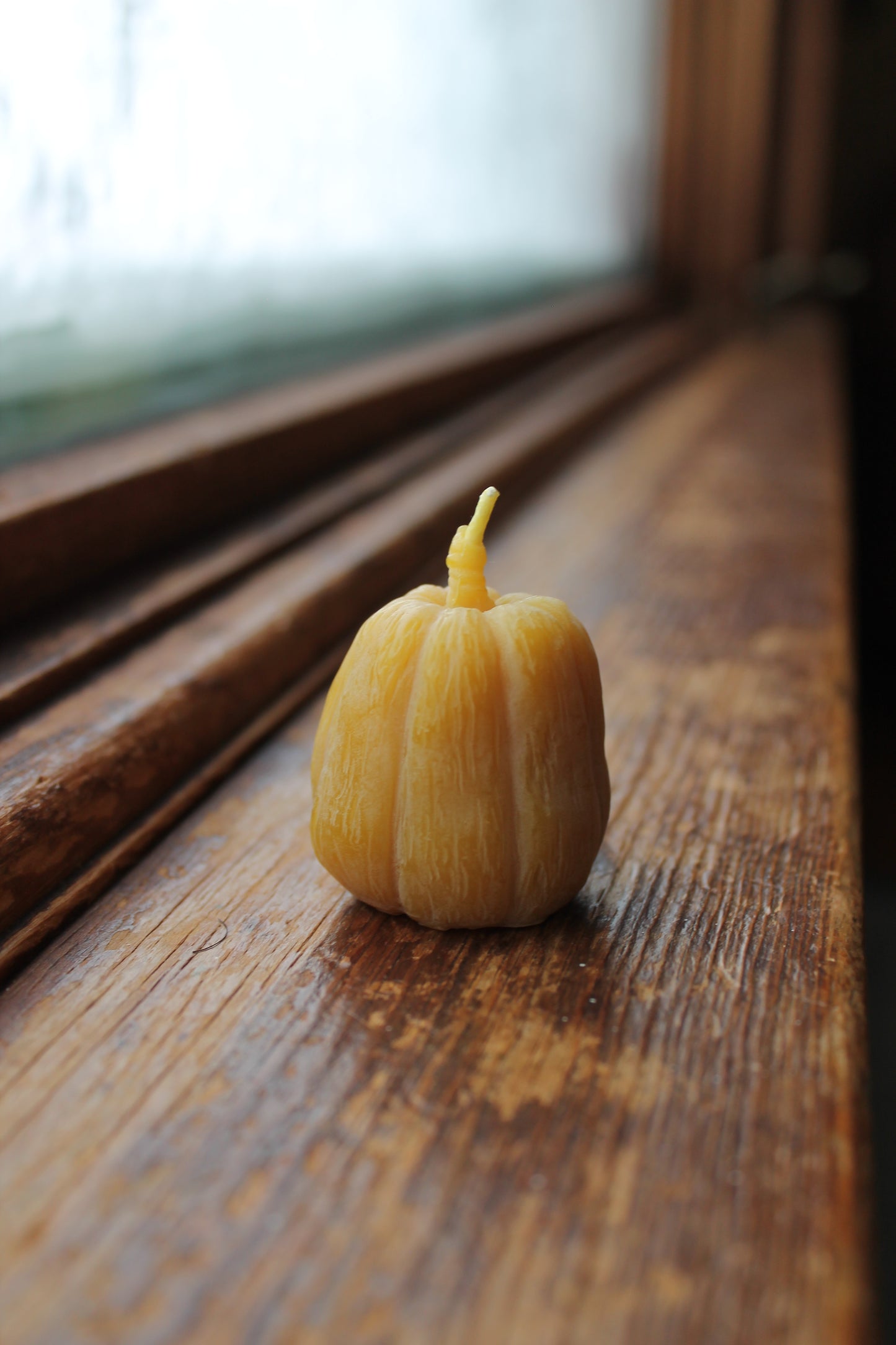 Mini pumpkin candle